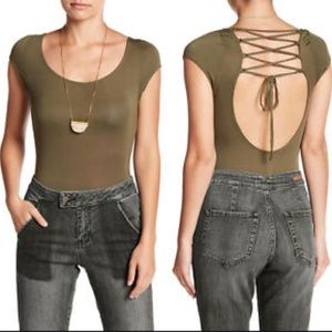 Free People All About the Back Bodysuit